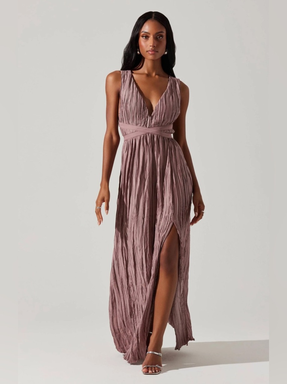ASTR The Label Tesni Maxi Dress Mauve